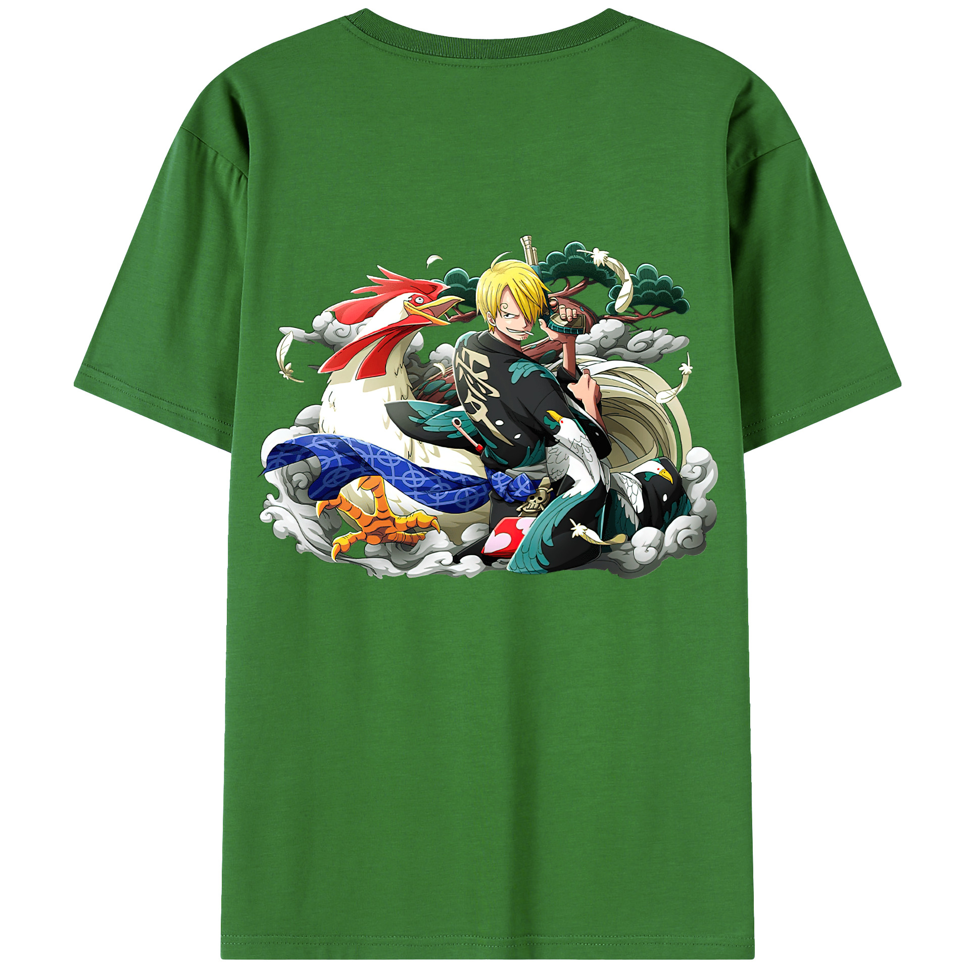 （画像用） ワンピース サンジ ONE PIECE Sanji レディース半袖Tシャツ(バックプリント)